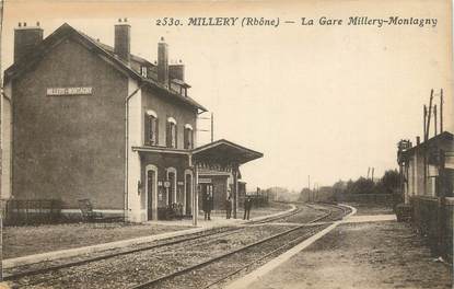 CPA FRANCE 69 "Millery, La gare".