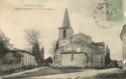 33 Gironde CPA  FRANCE 33 "Berson, Eglise Saint Saturnin, Côté de l'abside"