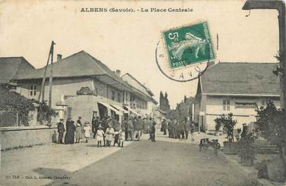 CPA FRANCE 73 "Albens, La place centrale".