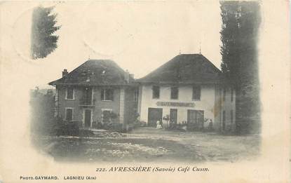 CPA FRANCE 73 "Avressière, Café Cusin".