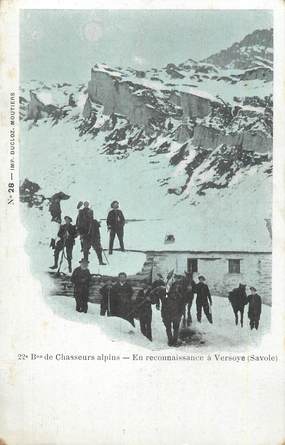 CPA FRANCE 73 "Versoye, Chasseurs alpins en reconnaissance".