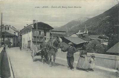 CPA FRANCE 73 "Aime, Entrée côté Bourg St Maurice".