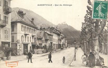 CPA FRANCE 73 "Albertville, Quai des Allobroges". / REMOULEUR