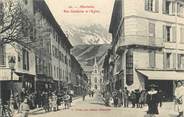 73 Savoie CPA FRANCE 73 "Albertville, Rue Gambetta et l'église".