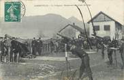 73 Savoie CPA FRANCE 73 "Albertville, Le polygone, manoeuvre de pièces de siège".