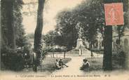33 Gironde CPA  FRANCE 33 "Lesparre, le Jardin public et le monument aux morts"
