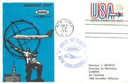 1 Er Vol LETTRE 1 ER VOL / USA "New York / Bruxelles, 8 janvier 1971"