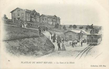 CPA FRANCE 73 "Plateau du Mont Revard, La gare et les hôtels".