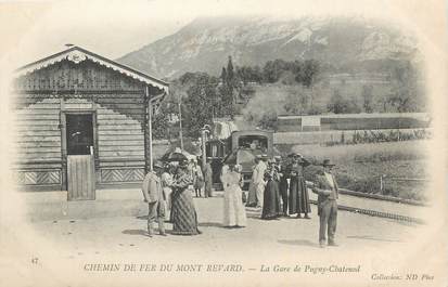 CPA FRANCE 73 "Chemin de fer du Mont Revard, La gare de Pugny Chatenod".