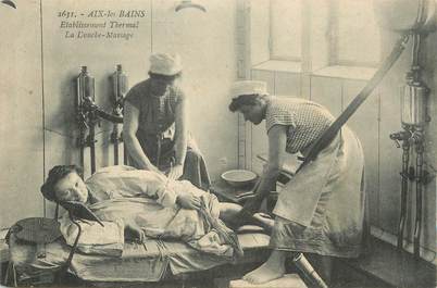 CPA FRANCE 73 "Aix les Bains, Etablissement thermal, la douche massage".