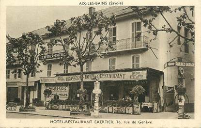 CPA FRANCE 73 "Aix les Bains, Hôtel Restaurant Exertier".