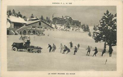 CPA FRANCE 73 "Aix les Bains, Le Mont Revard en Hiver". / AUTOCHENILLE