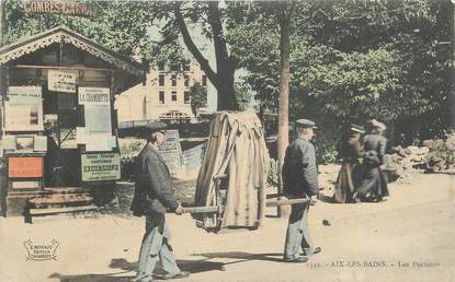 CPA FRANCE 73 "Aix les Bains". / LA CHAISE A PORTEURS