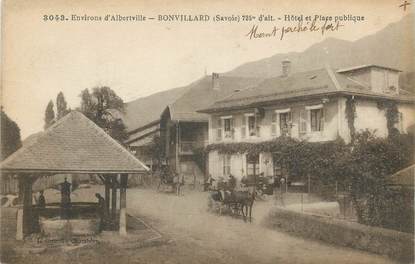 CPA FRANCE 73 "Bonvillard, Hôtel et place publique".