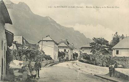 CPA FRANCE 73 "Le Bourget du Lac, Entrée du Bourg et la Dent du Chat".