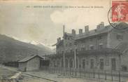 73 Savoie CPA FRANCE 73 "Bourg St Maurice, La gare et les glaciers de Bellecote".