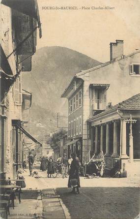 CPA FRANCE 73 "Bourg St Maurice, Place Charles Albert".