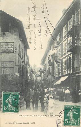 CPA FRANCE 73 "Bourg St Maurice, Rue centrale".