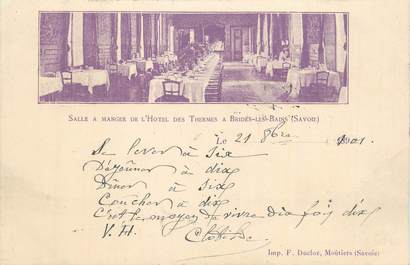 CPA FRANCE 73 "Brides les Bains, Salle à manger de l'Hôtel des Thermes".