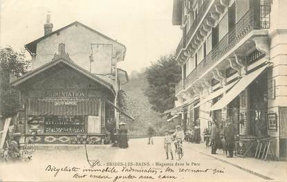 CPA FRANCE 73 "Brides les Bains, Magasins dans le parc".