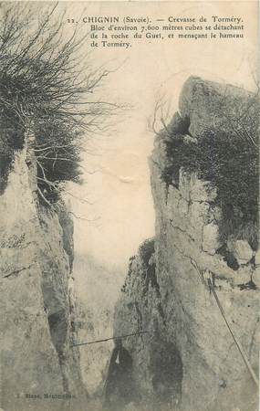 CPA FRANCE 73 "Chignin, Crevasse de Torméry".