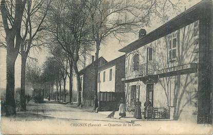 CPA FRANCE 73 "Chignin, Quartier de la gare".