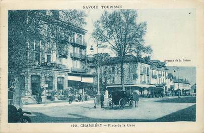 CPA FRANCE 73 "Chambéry, Place de la gare".