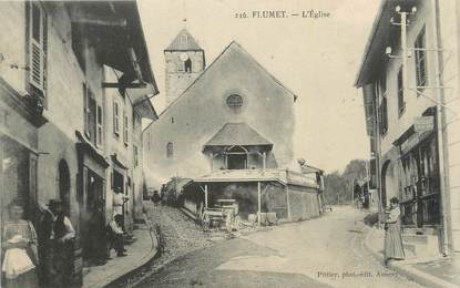 CPA FRANCE 73 " Flumet, L'église".