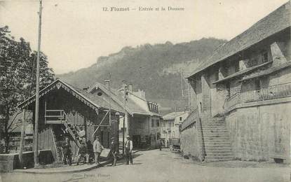 CPA FRANCE 73 " Flumet, Entrée du village et la douane".