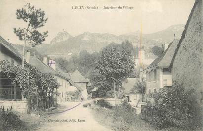 CPA FRANCE 73 " Lucey, Intérieur du village".