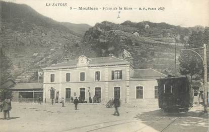 CPA FRANCE 73 "Moutiers, Place de la gare".