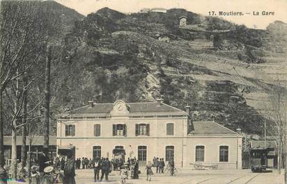 CPA FRANCE 73 "Moutiers, La gare".