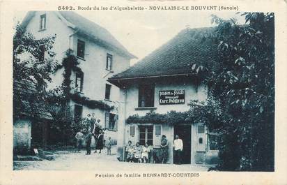 CPA FRANCE 73 "Novalaise Le Bouvent, Pension de famille Bernardy Courtois".