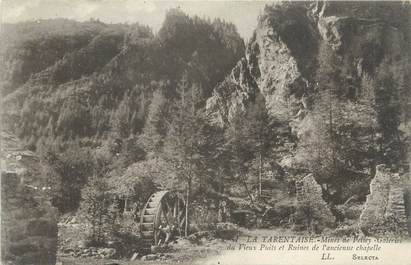 CPA FRANCE 73 " Peisey, Mines et galeries du vieux puits et ruines de l'ancienne chapelle". / MINES