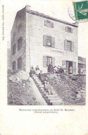 CPA FRANCE 73 " Le Petit St Bernard, Restaurant Lancebranlette".