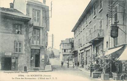 CPA FRANCE 73 "La Rochette, Place des Marronniers, L'hôtel des PTT".