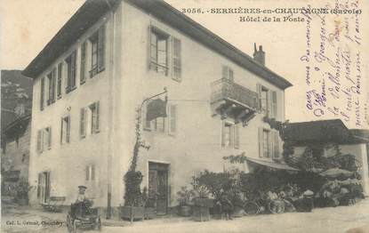 CPA FRANCE 73 "Serrières en Chautagne, Hôtel de la Poste".