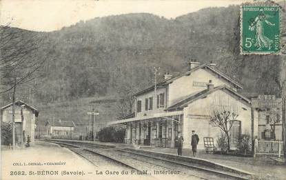 CPA FRANCE 73 "St Béron, La gare du PLM".