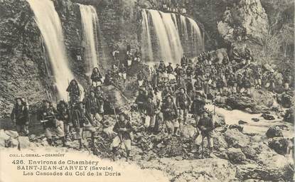 CPA FRANCE 73 "St Jean d'Arvey, Les cascades du col de la Doria".