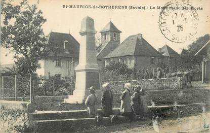 CPA FRANCE 73 "St Maurice de Rotherens, Le monument aux morts".