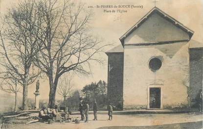 CPA FRANCE 73 "St Pierre de Soucy, Place de l'église".