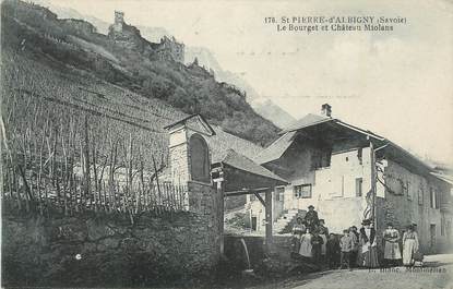 CPA FRANCE 73 "St Pierre d'Albigny, Le Bourget et Château de Miolans".