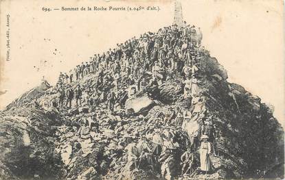 CPA FRANCE 73 "La Roche Pourrie, Le sommet".