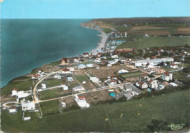 CPSM FRANCE 76 "Quiberville sur Mer, Les villas et vue générale aérienne".