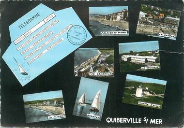 CPSM FRANCE 76 "Quiberville sur Mer, Vues".