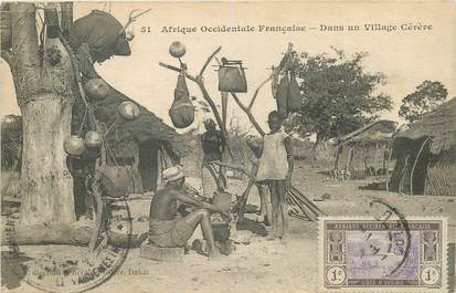 CPA SENEGAL "dans un village Cérère" / FORTIER