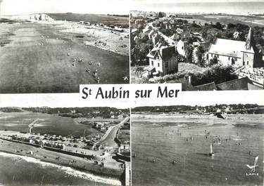 CPSM FRANCE 76 "Saint Aubin sur Mer, Vue aérienne".