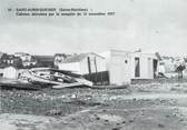 76 Seine Maritime CPSM FRANCE 76 "Saint Aubin sur Mer, Cabines détruites par la tempête de 1977"