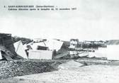 76 Seine Maritime CPSM FRANCE 76 "Saint Aubin sur Mer, Cabines détruites par la tempête de 1977"