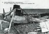 76 Seine Maritime CPSM FRANCE 76 "Saint Aubin sur Mer, Le treuil à bâteaux détruit par la tempête de 1977".